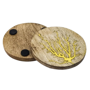 Posavasos de madera con patrón de relámpago Natural de lujo, accesorios de mesa de madera y piedra más vendidos, precio al por mayor, posavasos de cocina - Product Image 4