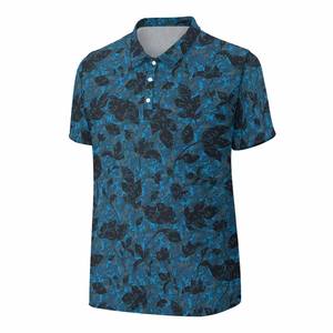 เสื้อกอล์ฟแขนสั้นสำหรับผู้ชาย ออกแบบคอเสื้อได้ตามต้องการ ผ้าถักเนื้อดี ทรงตรง ผลิตจากโพลีเอสเตอร์ 100% ย้อมสีพื้น พิมพ์ลาย - Product Image 2
