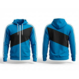 Sweat-shirt à capuche zippé intégral en molleton épais, pour hommes, femmes et jeunes, veste de sport pour l'entraînement - Product Image 6