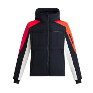 Veste de ski pour homme sur mesure, fermeture éclair, respirante, imperméable 10 000 mm, isolation en polaire à capuche pour les activités de ski - Product Image 4