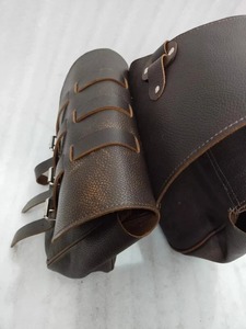 Premium Quality Leather Western Saddle Bag With 3 Strap Tan <b>Pipping</b> For Horse Available At Competitive Price - Product Image 5