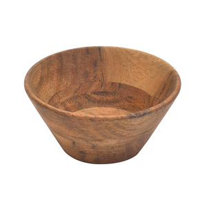 Cuencos de madera pequeños de madera de Acacia elegantes, utensilios multiusos para mezclar y servir para Cocina Casera para servir ensalada y sopa - Product Image 2