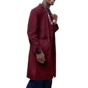 เสื้อกาวน์แพทย์พยาบาลแบบยาว แขนยาว สำหรับใช้ในโรงพยาบาลและห้องปฏิบัติการ - Product Image 4