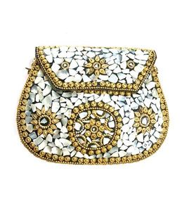 Bolso de Arte Decorativo Kundan Personalizado, Bolso de Mano para Fiesta de Noche para Mujer, Bolso de Moda Premium Hecho a Mano - Product Image 5
