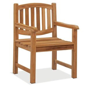 Fauteuil de jardin en teck massif moderne et luxueux, résistant aux intempéries, meubles d'extérieur pour patio - Product Image 1