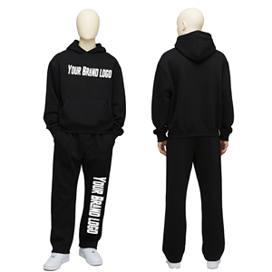ชุดวอร์มลำลองมีฮู้ดสำหรับผู้ชายแฟชั่น สีเหลือง ผ้าฝ้าย 100% สำหรับวิ่งจ๊อกกิ้งและวิ่งออกกำลังกาย ปักโลโก้ตามสั่ง - Product Image 1