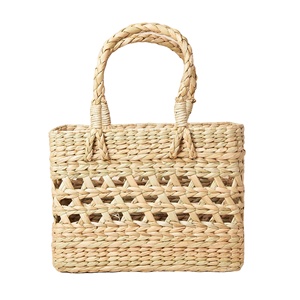 Sac fourre-tout en paille naturelle fait main, sac de plage d'été, vente en gros, écologique, durable, léger, tailles personnalisées 2026 - Product Image 1