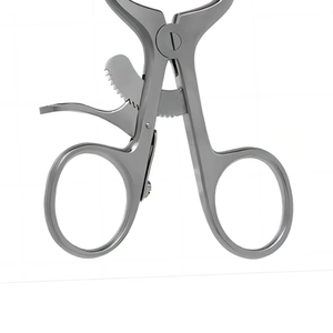 Rétracteur Weitlaner Premium en acier inoxydable de qualité chirurgicale, à pointes aiguisées et émoussées, auto-serrant pour la gestion des plaies - Product Image 4