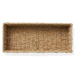 Cesta decorativa rectangular de mimbre, cesta de almacenamiento hecha a mano, venta al por mayor, ecológica, hecha en Vietnam - Product Image 3