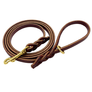 Laisse pour chien en cuir léger faite à la main, réglable, écologique, personnalisée, en cuir véritable - Product Image 2
