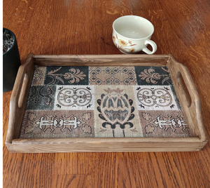 ถาดเสิร์ฟไม้ทำมือคุณภาพสูงสำหรับใช้ในบ้านและร้านอาหารจากอินเดีย - Product Image 3