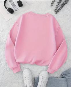 Women's Premium Polyester/Cotton <b>Blend</b> Fleece Sweatshirt-Comfortable & Stylish Waterproof & Windproof for Winter Season - Product Image 5