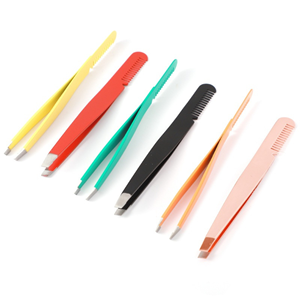 Factory Outlet All-In-One Eyebrow Tweezers Comb Eyebrow Trimmer Eyelash Curler <b>Beard</b> Pincers Hair for Beauty <b>Care</b> - Product Image 1
