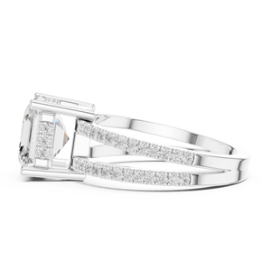 แหวนแต่งงานเพชรแล็บโกรว์ทรงแอสเชอร์ 3.00 กะรัต ทองคำแท้ 14k พร้อมใบรับรอง IGI คุณภาพ E VS1 ขายดี - Product Image 6