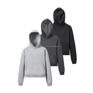 Streetwear avec logo personnalisé 480gsm sweat à capuche en polaire pour hommes en coton épais épaule courte Boxy survêtements pour hommes sweats à capuche pour hommes - Product Image 1