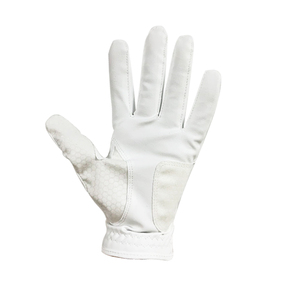 Gants de golf pour femme en cuir d'agneau Cabretta, toucher doux, main gauche, ajustement unisexe, avec logo et couleur de paume personnalisés - Product Image 1
