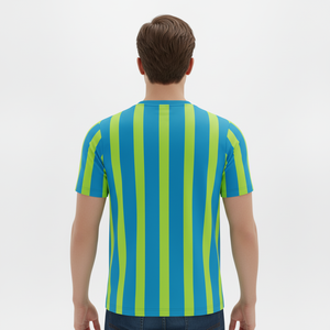 เสื้อฟุตบอลทีมแบบกำหนดเอง เสื้อยืดโพลีเอสเตอร์ 100% น้ำหนักเบา แห้งเร็ว เป็นมิตรกับสิ่งแวดล้อม ระบายอากาศได้ดี สำหรับผู้ใหญ่ทุกเพศ - Product Image 5