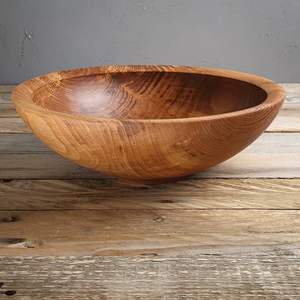 Grand saladier en bois d'acacia véritable fait main, profond et de grande taille, pour la restauration et le marché de détail - Product Image 3