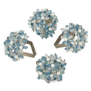 Semi Circle Metal Napkin Rings 4.5cm Width Glam Design Durable <b>Table</b> Decoration Wedding Use - Product Image 2