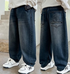 Jeans en denim slim déchirés pour petits garçons, taille plus, printemps-automne, écologiques et respirants - Product Image 2