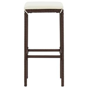 Ensemble de bar de jardin en bois d'acacia massif marron, 7 pièces - Product Image 6