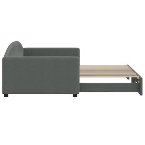 Lit de repos gris foncé 39,4 x 74,8 po avec lit gigogne, sans matelas - Product Image 4