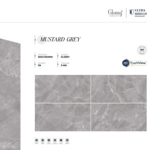 Carreaux de porcelaine brillants contemporains de luxe 800x1600 1200x1800 750x1500 mm, grandes dalles pour design d'intérieur moderne - Product Image 1