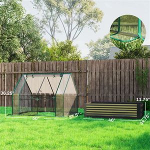 Mini-serre de jardin transparente et gris foncé pour la culture intérieure - Product Image 6