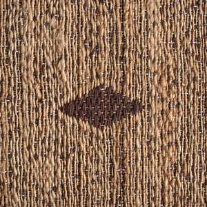 Tapis d'intérieur en jute naturelle tissé à la main, moderne, carré, à poils ras, lavable en machine, pour salon, chambre et salle de bain - Product Image 6