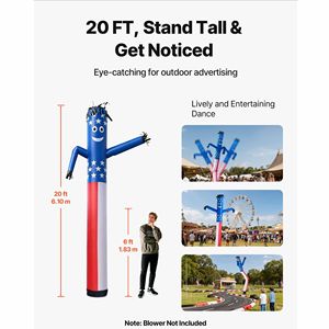 Muñeco Inflable Publicitario para Exteriores de 20 Pies de Altura, con Brazos Ondulantes y Danzantes, de 18 Pulgadas, para Publicidad Exterior - Product Image 4
