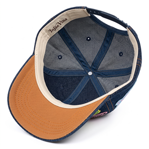 Casquette de baseball vintage en jean avec logo personnalisé, appliqué brodé, motif rétro multi-usage, effet délavé, style cowboy, pour adultes - Product Image 6