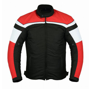 Blouson de moto pour homme, color-block, manches longues, coupe-vent, toutes saisons, vêtements de course, bleu, noir, blanc, polyester, nylon - Product Image 5