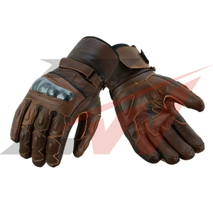 Gants de moto personnalisés pour l'hiver, ajustement confortable, paume en cuir robuste, protection des doigts rigide, équipement de course. - Product Image 6