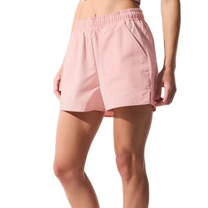 Shorts Deportivos para Mujer, Moda Urbana, Verano, Casuales, Color Sólido, Poliéster y Algodón, para Fitness - Product Image 1