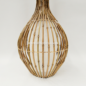 Bawang Floor <b>Lamp</b> Natural Bamboo Standing <b>Lamp</b> Decorative for Living Room Bedroom Hotel Interior Decor - Product Image 5