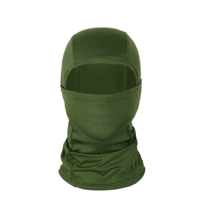 Pasamontañas Verde, Estilo Deportivo, Uso en las Cuatro Estaciones, Unisex, Ligero, con Capucha, Color Sólido, Material de Nailon - Product Image 1
