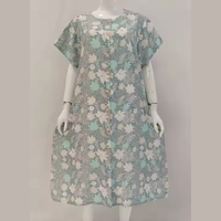 Vestido de verano para mujer con botones, material fresco, cómodo de llevar, no se desvanece fácilmente, ideal para relajarse todos los días.