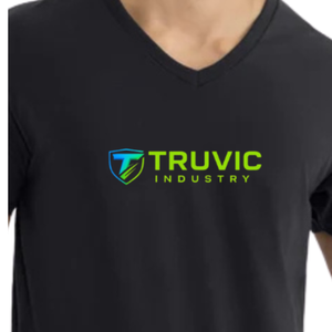 T-shirt en coton à col en V pour homme, coupe classique, respirant, streetwear décontracté, haut essentiel, fabrication OEM ODM personnalisée - Product Image 3