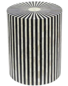 Taburetes Tradicionales Modernos con Incrustaciones de Hueso para Uso en el Hogar y Hoteles, Incrustaciones de Nácar en Madera - Product Image 3