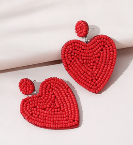 Boucles d'oreilles à franges perlées, bijoux de fête avec perles jaunes, oranges, noires et blanches, bijoux longs pour femmes - Product Image 4
