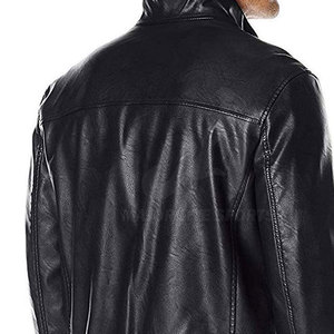 New Design Leather <b>Jacket</b> <b>For</b> <b>Men</b> With Front Zip And Adjustable Cuffs Ideal Leather <b>Jacket</b> <b>For</b> Outdoor Activities - Product Image 6