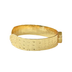กำไลข้อมือไข่มุกธรรมชาติ24K ชุบทองเรขาคณิตคลาสสิกกำไลข้อมือทองเหลือง - Product Image 2