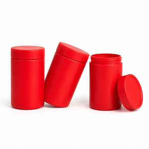 500ml Matte PET Food Jar with Screw <b>Lid</b> Custom <b>Plastic</b> <b>Container</b> for Coffee Tea Candy Snack Packaging Vietnam Factory - Product Image 2