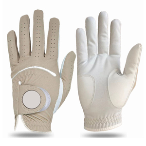 Gant de golf en cuir Cabretta marron clair, respirant, à doigts entiers, à enfiler, pour main droite, unisexe, sport - Product Image 6