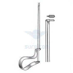 Pinza de Quire para Polipos de Oído, 10.5 cm (4 Pulgadas), Palanca para Cuerpos Extraños, Acero Inoxidable, Instrumento Quirúrgico ORL para la Extracción de Polipos de Oído - Product Image 3