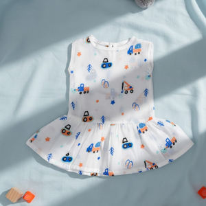 Vestido de Algodón de Primera Calidad para Bebé Niña, Hecho con Tela Suave y Transpirable para Uso Diario, Fiestas de Cumpleaños y Ocasiones Especiales - Product Image 6
