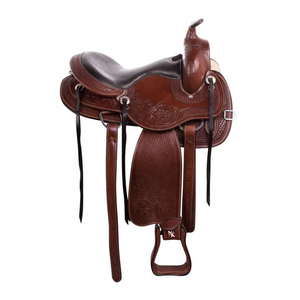 Silla de Montar Occidental Personalizada de Alta Calidad, Hecha a Mano en Cuero, para Equitación, Silla de Montar para Rancho, Productos Ecuestres Occidentales de Calidad de Exportación - Product Image 1