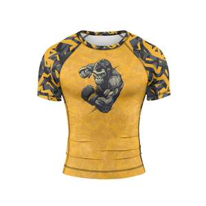 Camisetas de Manga Corta Negras y Rojas Transpirables para Niños, Sublimadas e Impresas, para BJJ - Product Image 5