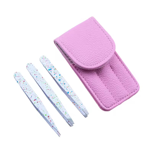 Kit de Pinzas para Cejas, Herramienta de Belleza Personalizada, Juego de 4 Pinzas Inclinadas Multiusos de Acero Inoxidable, Ecológicas, Duraderas y Hechas a Mano - Product Image 6