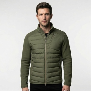 Chaqueta de Invierno Personalizada de Alta Calidad al por Mayor para Hombre, Estilo Motociclista, Bolsillos de Lona Delanteros, Relleno de Poliéster con Impresión OEM - Product Image 1